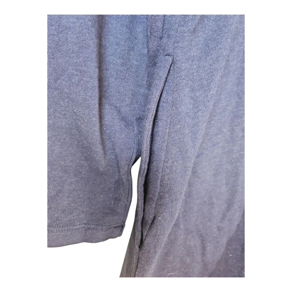 Coldwater Creek Heather Blue Raw Hem Fleece 2 Button Jacket Size M - Picture 9 of 9